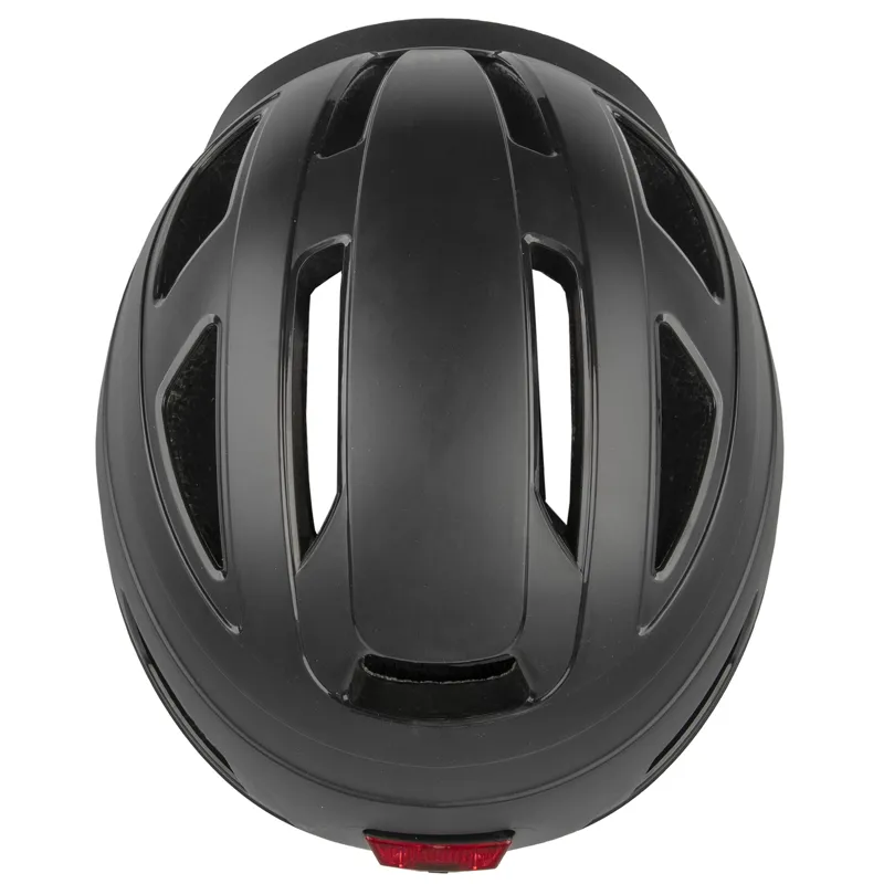 M-WAVE URBAN Bicycle Helmet With Light Matt Black-2
